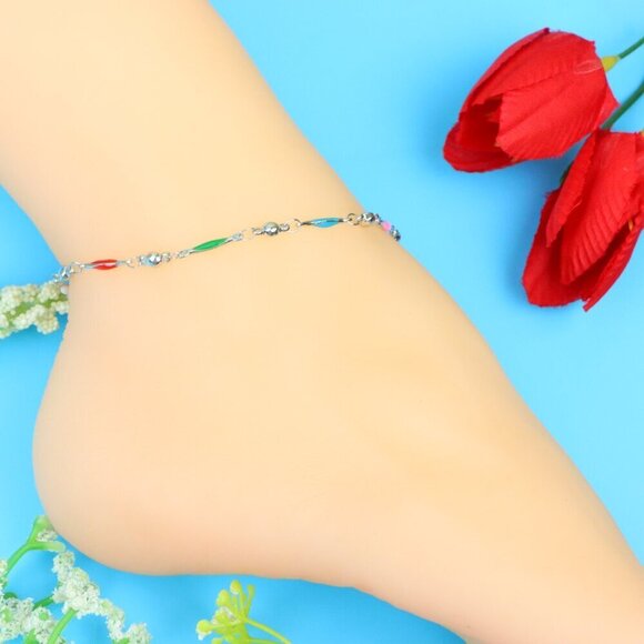 Elegant Handmade Anklet – Perfect for Women & Girls | Ideal Gift Option,DYC1079 - Picture 2 of 10